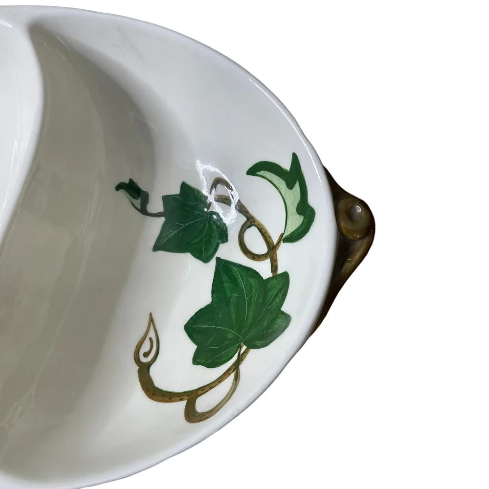 Vintage Metlox Poppytrail Divided Bowl California 9.75